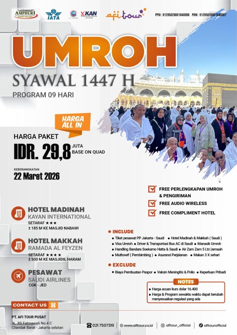 UMROH SYAWAL 1447 H