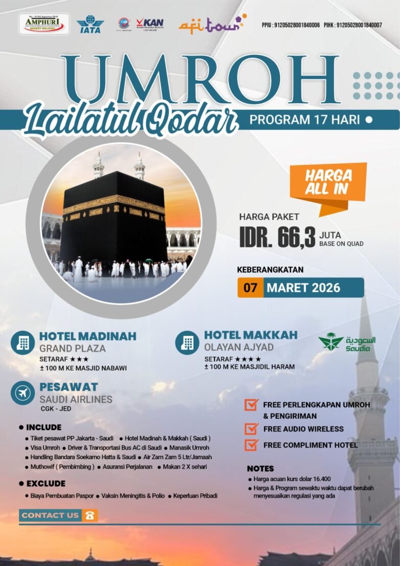 UMROH RAMADHAN PROGRAM LAILATUL QODAR 07 MARET 2026